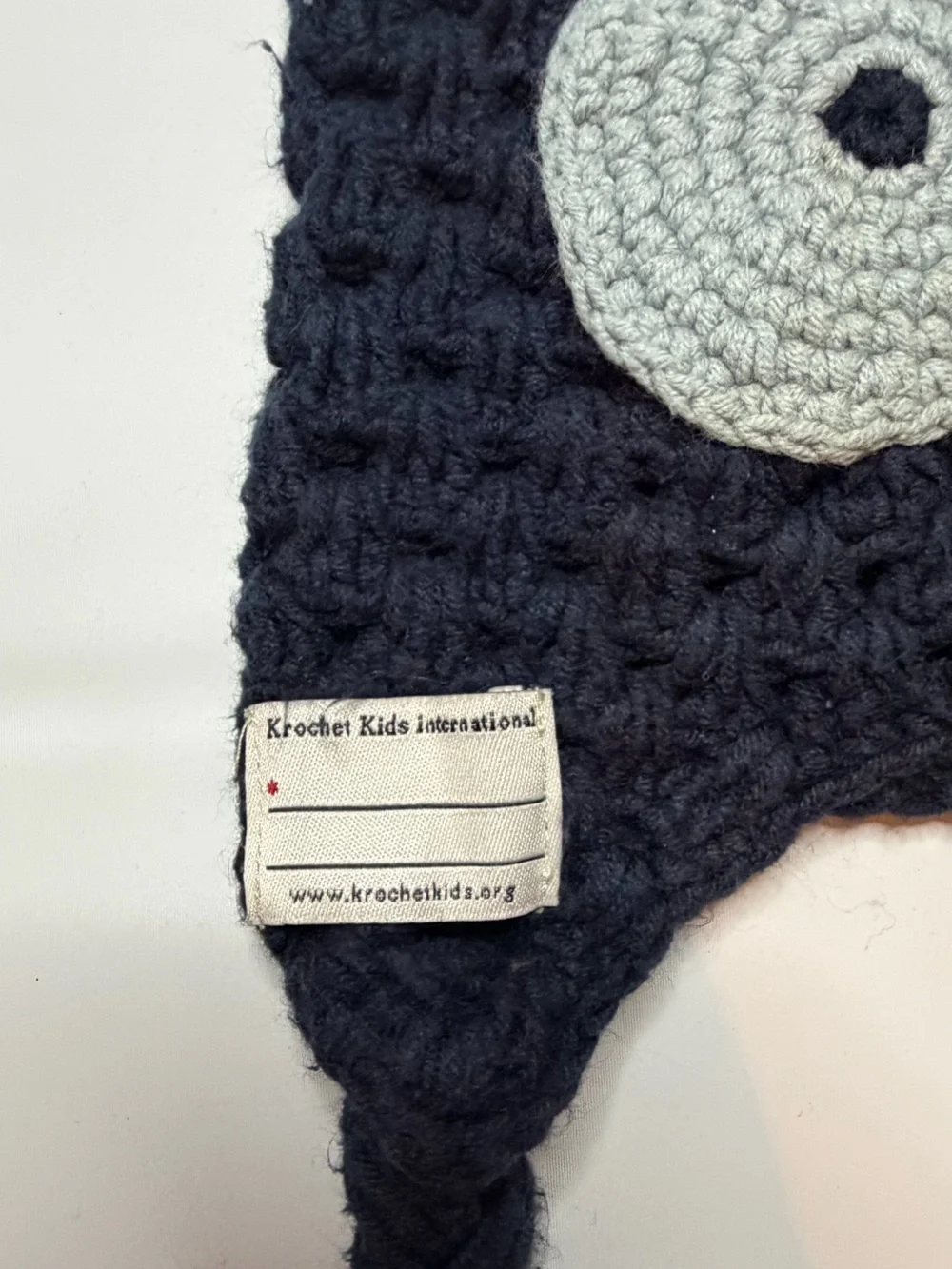 Krochet Kids “the Hoot” Owl Earflap Hat - Navy Age 2-7